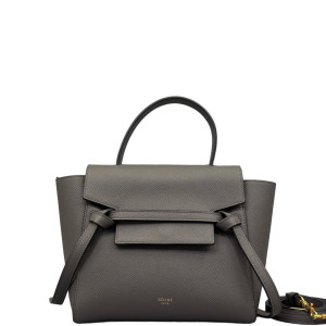 Celine Nano Belt Bag Saffiano Calfskin Grey