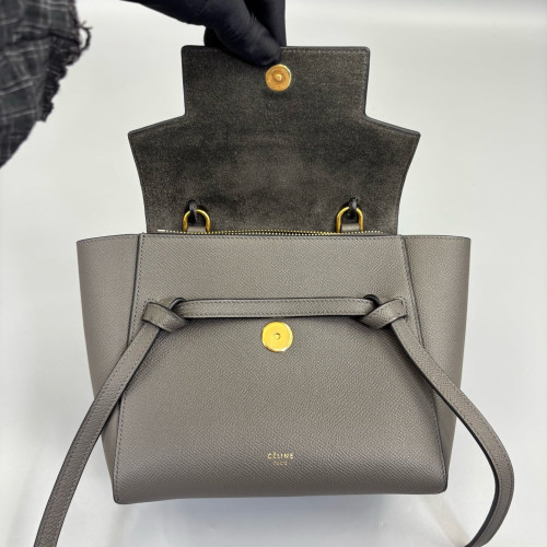Celine Nano Belt Bag Saffiano Calfskin Grey