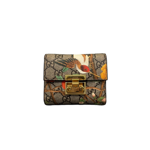 Gucci Flap Wallet GG Monogram Beige
