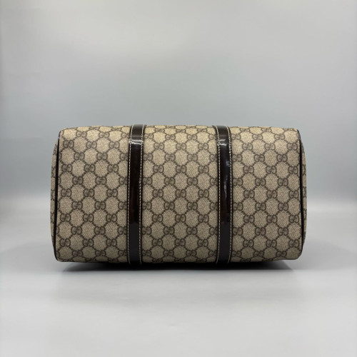 Gucci Boston Bag GG Supreme Monogram Beige