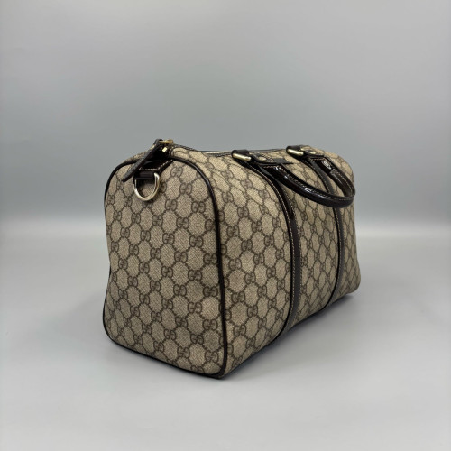 Gucci Boston Bag GG Supreme Monogram Beige