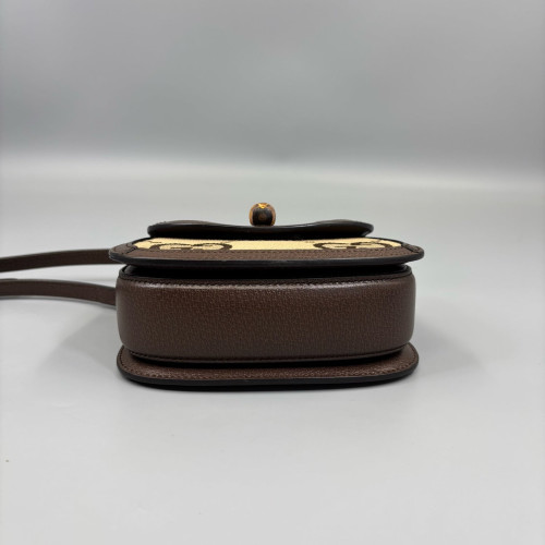 Gucci Bamboo Bamboo 1947 Mini Monogram Jumbo GG Beige Brown Gucci Bamboo Bamboo 1947 Mini Monogram Jumbo GG Beige Brown