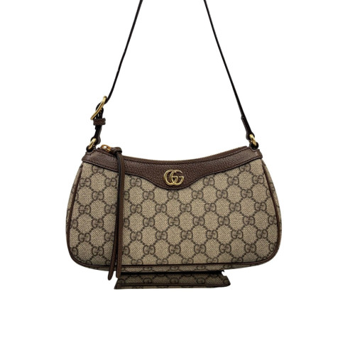 Gucci Small Ophidia Hobo GG Supreme Monogram Beige Brown