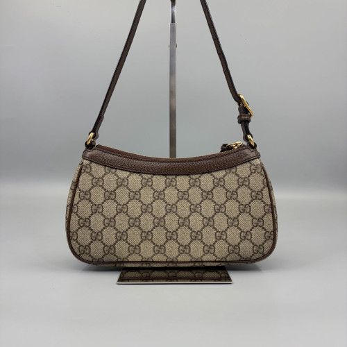 Gucci Small Ophidia Hobo GG Supreme Monogram Beige Brown