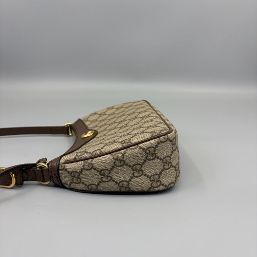 Gucci Small Ophidia Hobo GG Supreme Monogram Beige Brown