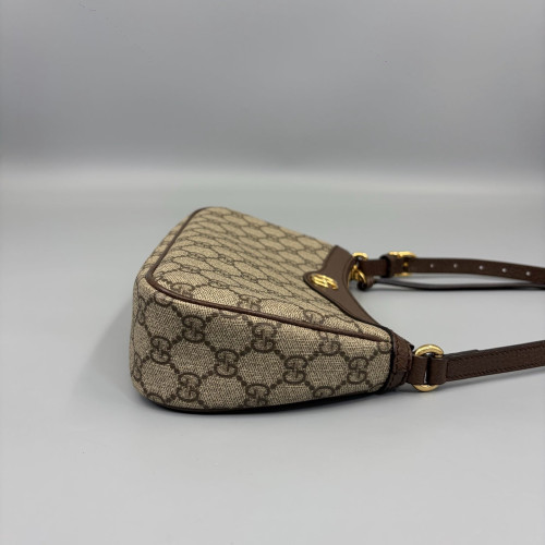 Gucci Small Ophidia Hobo GG Supreme Monogram Beige Brown