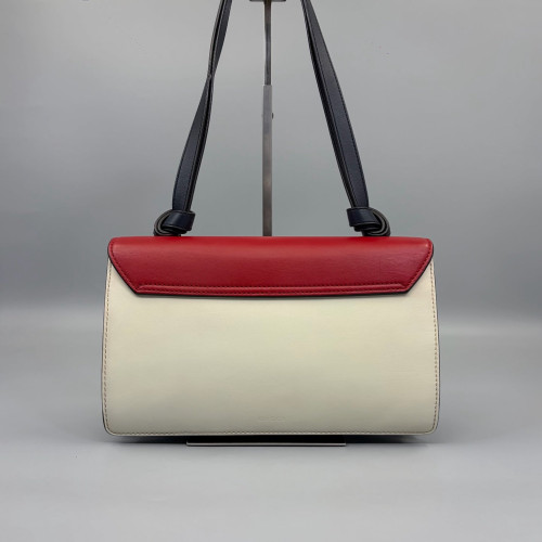 Gucci Small RE(BELLE) Shoulder Bag Calfskin Red White Black