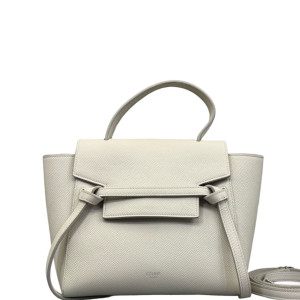 Celine Nano Belt Bag Saffiano Calfskin White