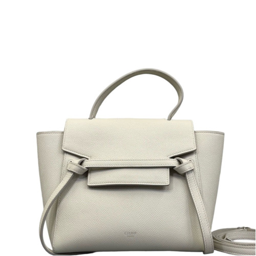 Celine Nano Belt Bag Saffiano Calfskin White