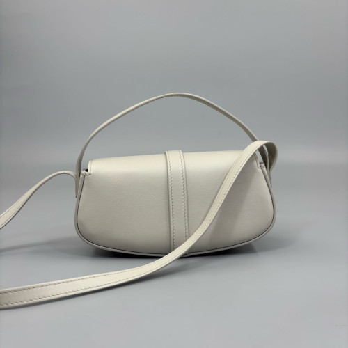 Celine Tabou Calfskin White