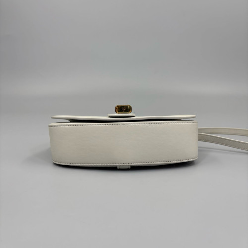 Celine Tabou Calfskin White