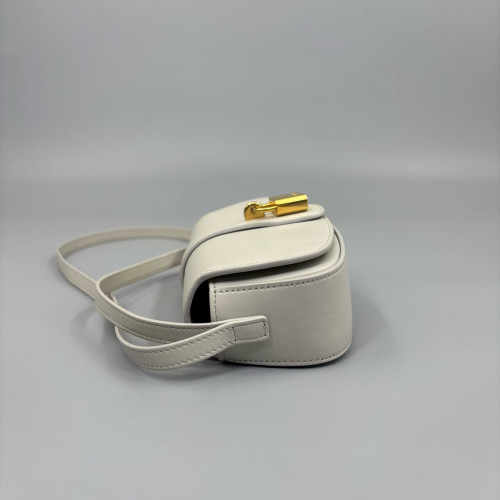 Celine Tabou Calfskin White