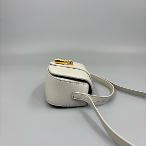 Celine Tabou Calfskin White