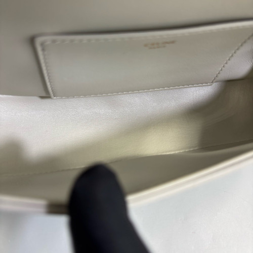 Celine Tabou Calfskin White