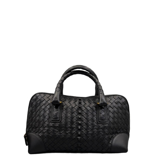 Bottega Veneta Handbag Lambskin Intrecciato Nappa Black Bottega Veneta Handbag Lambskin Intrecciato Nappa Black