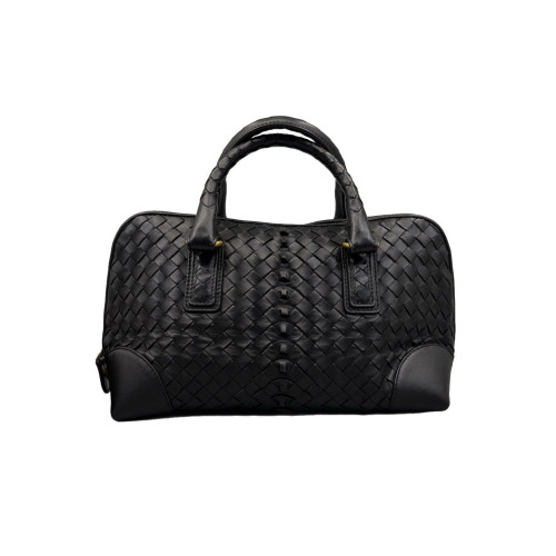 Bottega Veneta Handbag Lambskin Intrecciato Nappa Black Bottega Veneta Handbag Lambskin Intrecciato Nappa Black