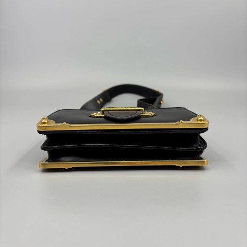 Prada Small Cahier Saffiano Calfskin Black Prada Small Cahier Saffiano Calfskin Black