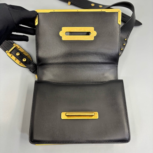Prada Small Cahier Saffiano Calfskin Black Prada Small Cahier Saffiano Calfskin Black