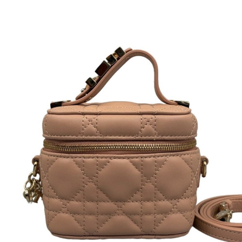 Dior Micro Lady Dior Vanity Case Calfskin Pink
