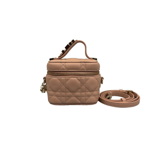 Dior Micro Lady Dior Vanity Case Calfskin Pink