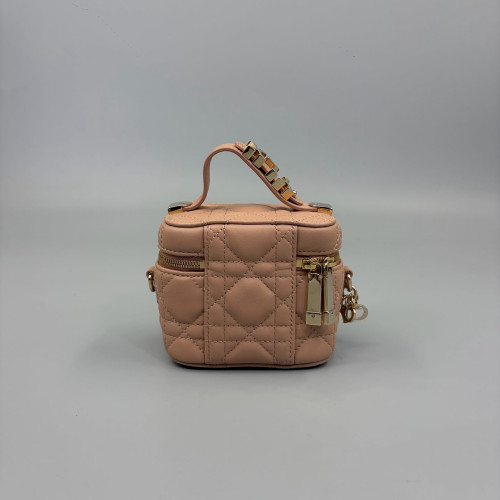 Dior Micro Lady Dior Vanity Case Calfskin Pink