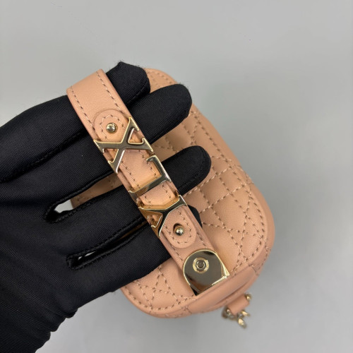 Dior Micro Lady Dior Vanity Case Calfskin Pink