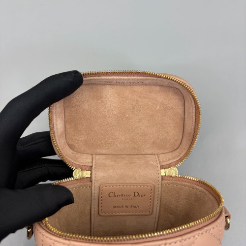 Dior Micro Lady Dior Vanity Case Calfskin Pink