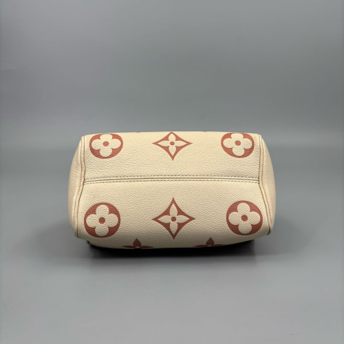 Louis Vuitton Speedy Bandouliere 20 Calfskin Beige Mystic White Red