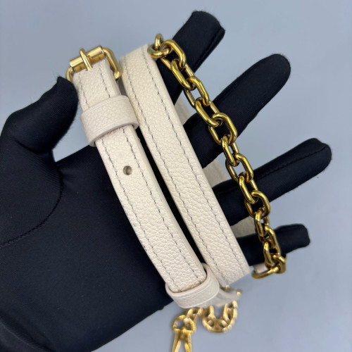 Louis Vuitton Speedy Bandouliere 20 Calfskin Beige Mystic White Red