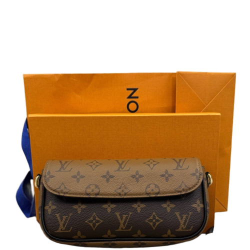 Louis Vuitton Ivy Wallet On Chain Monogram Brown Black