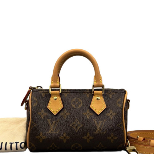 Louis Vuitton Nano Speedy Bandouliere Monogram Brown