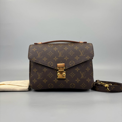 Louis Vuitton Pochette Metis Monogram Dark Brown Light Brown