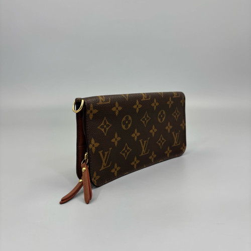 Louis Vuitton Zippy Organizer Monogram Dark Brown Light Brown