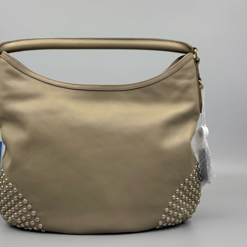 Burberry Hobo Calfskin Beige