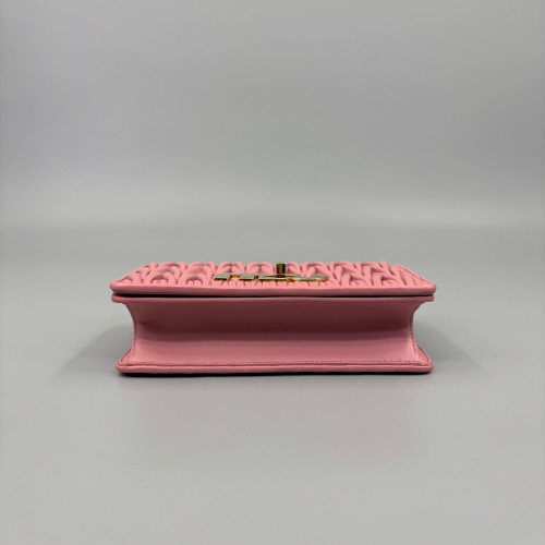 Miu Miu Shoulder Bag Crumpled Lambskin Pink
