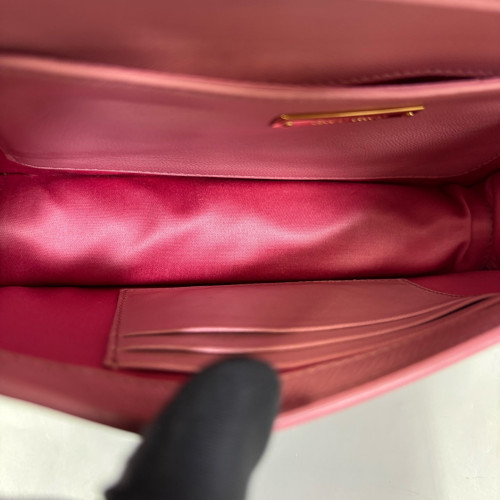 Miu Miu Shoulder Bag Crumpled Lambskin Pink