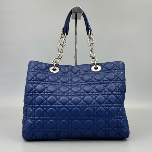 Dior Large Dior Soft Shopping Tote Calfskin Blue Dior Large Dior Soft Shopping Tote Calfskin Blue