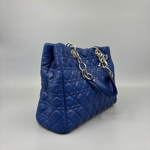 Dior Large Dior Soft Shopping Tote Calfskin Blue Dior Large Dior Soft Shopping Tote Calfskin Blue