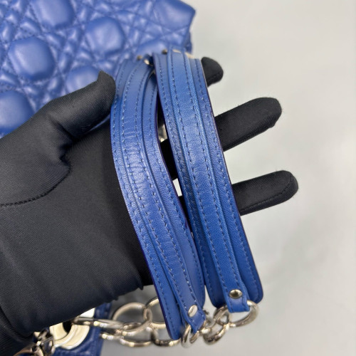 Dior Large Dior Soft Shopping Tote Calfskin Blue Dior Large Dior Soft Shopping Tote Calfskin Blue