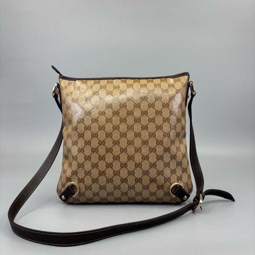 Gucci Messenger GG Monogram Beige Brown
