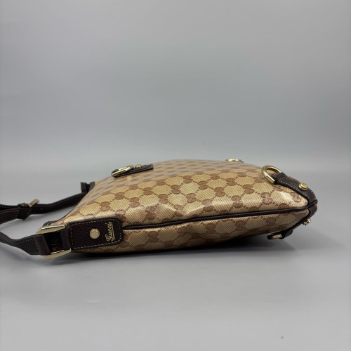 Gucci Messenger GG Monogram Beige Brown