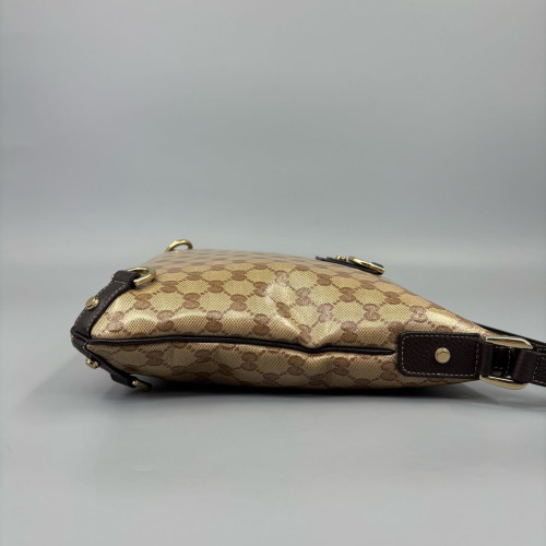 Gucci Messenger GG Monogram Beige Brown