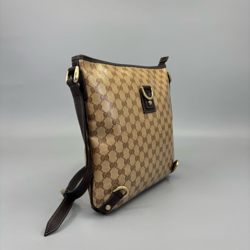 Gucci Messenger GG Monogram Beige Brown