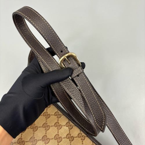 Gucci Messenger GG Monogram Beige Brown