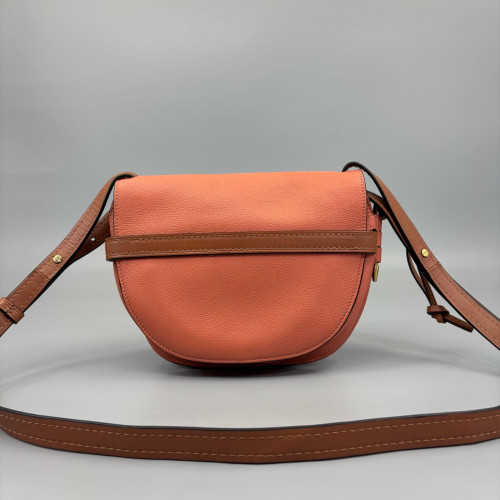 Loewe Small Gate Grained Calfskin Orange Brown