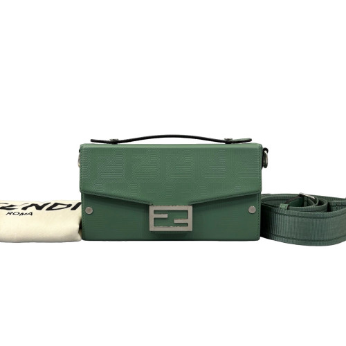 Fendi Baguette Soft Trunk Calfskin Green