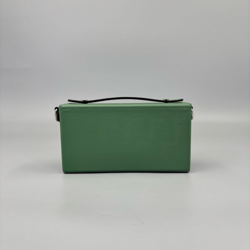 Fendi Baguette Soft Trunk Calfskin Green