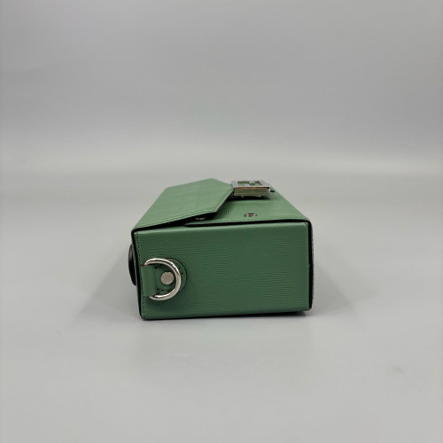 Fendi Baguette Soft Trunk Calfskin Green