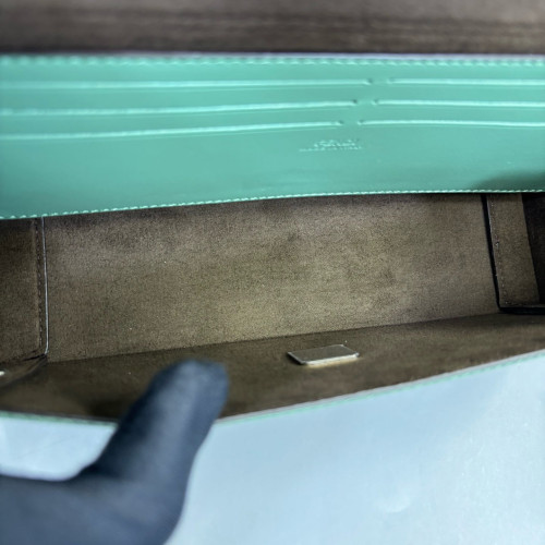Fendi Baguette Soft Trunk Calfskin Green