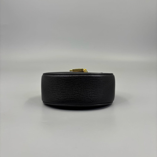 Chloe Nano Drew Shoulder Bag Grained Calfskin Black